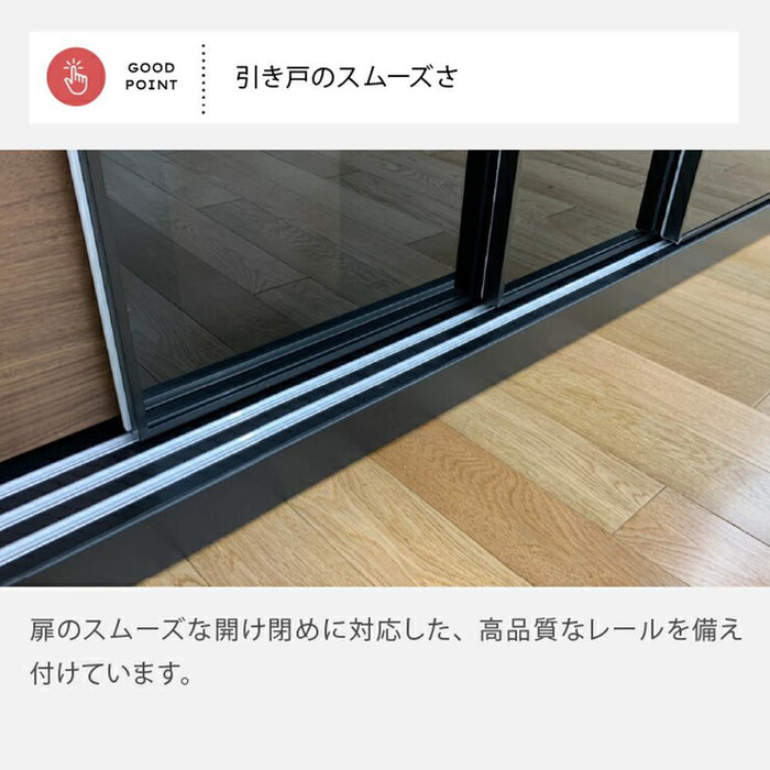 食器棚  ガラス キッチンボード 160cm  3枚  キャビネット ラック キッチン 収納      シェルフ