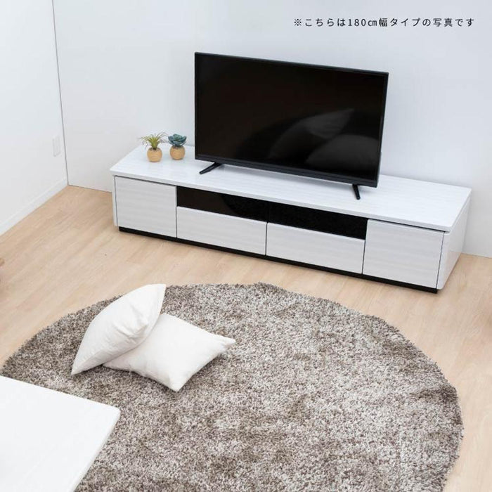 テレビ台 ローボード 160 cm 収納 引き出し おしゃれ 北欧 テレビボード ロータイプ ホワイト ブラック 光沢 ツヤ 艶 UV塗装 リビングボード ガラス  TVボード シンプル モダン ラック 新生活 シギヤマ家具工業