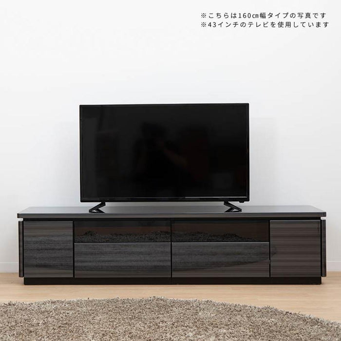 テレビ台 ローボード 180 cm 収納 引き出し おしゃれ 北欧 テレビボード ロータイプ ホワイト ブラック 光沢 ツヤ 艶 UV塗装 リビングボード ガラス TVボード シンプル モダン TVラック 新生活 シギヤマ家具工業