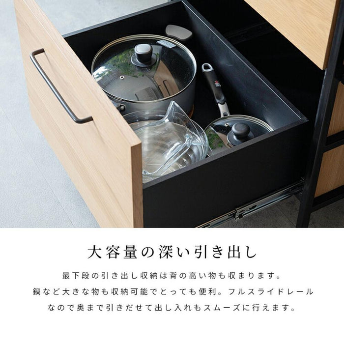 キッチンカウンター 間仕切り ハイタイプ 幅120 レンジ台 おしゃれ 北欧 引き出し ステンレス 収納 大容量 スライドカウンター レンジボード カフェ 作業台 ラック おしゃれ 組み合わせ フルスライドレール コンセント付き
