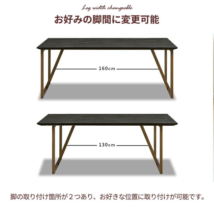 ダイニングテーブル 北欧 180cm 木製 選べる 天板 脚 大理石風 セラミック調 白 黒 単品 二本脚 脚間変更 シンプル 石目調 抗ウイルス テーブル 清潔 幅180 高さ70 長方形 ブラック ブラウン ホワイト オーク材 モダン 抗菌機能付き
