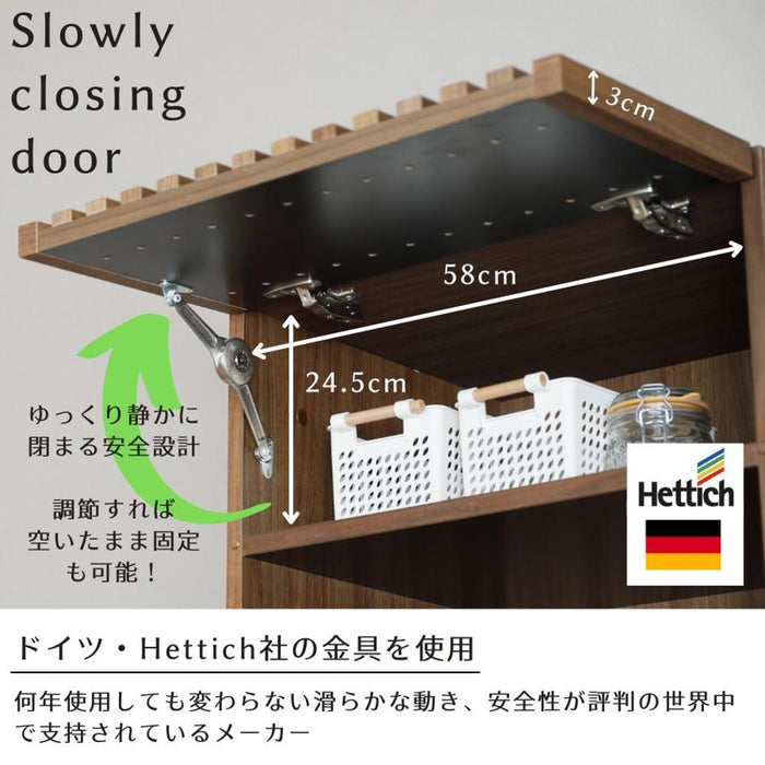 レンジボード レンジ台 キッチンボード 食器棚 カウンター ウォールナット 木製 幅62 カップボード コンセント付 スライドトレー キッチン 収納 家具 家電 ラック 大型レンジ対応 ブラウン モダン 北欧 おしゃれ ダイニングボード