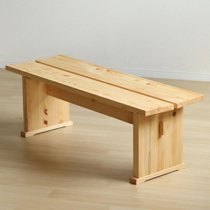 ダイニングベンチ 120 cm ベンチ 単品 2人掛け 木製 ヒノキ チェア 無垢材 リビング ダイニング 和風 和室 シンプル ナチュラル 無垢 ヒノキ 天然木 和モダン 新生活 送料無料