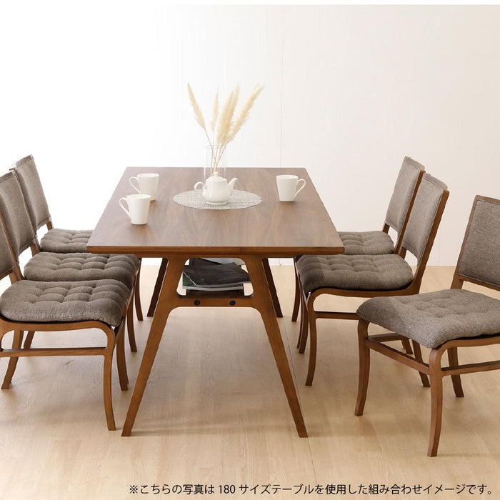 ダイニングテーブル 4人掛け 単品 棚板付き 木製 北欧風 ホワイトオーク ウォールナット リビング ダイニング 脚 デザイン 180 雑誌 デザイン シンプル スマート ボックス