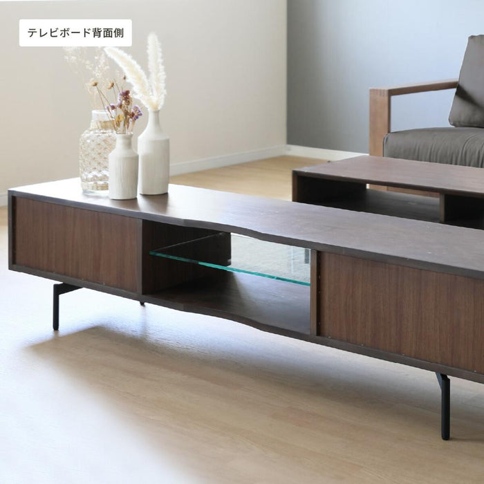 テレビボード 150 おしゃれ アイアン脚 テレビ台 天然木 パイン材 150cm 50インチ テレビ台 ローボード 150 脚付き 北欧 ヴィンテージ感 ナチュラル 引き出し ガラス棚 シギヤマ tvボード 高級感 リビング収納 ブラウン シギヤマ家具