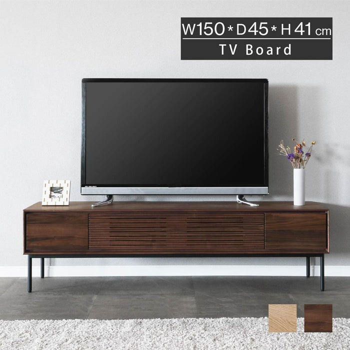 テレビボード 150 アイアン テレビボード ローボード 木製 テレビ台 おしゃれ ナチュラル ビンテージ テレビラック 引き出し TV台 150cm幅 北欧 リビング スチール脚 インダストリアル オーク ウォールナット TVラック リビング