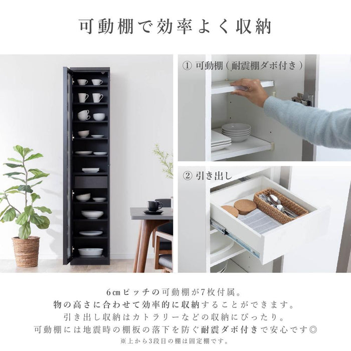 食器棚 40cm   ガラス 大理 セラミック調 高級感 ダイニングボード キッチンボード