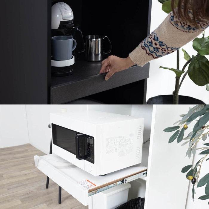 レンジ台 60幅 ゴミ箱 幅60cm キッチンカウンター 完成品 スリム レンジ台 スライドテーブル 白 大理石調 セラミック調 黒 おしゃれ 高級感 キッチン 収納棚 スリム モダン コンセント キッチンボード リビング ダイニング