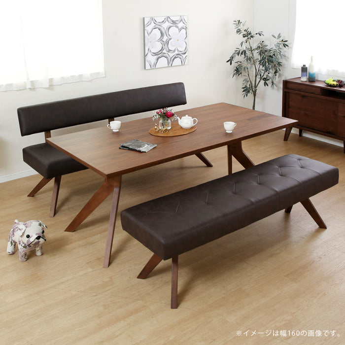 ダイニングベンチ 幅130 cm ポケットコイル 座面柔らか ベンチ おしゃれ 北欧 ナチュラル ラバーウッド 無垢材 PVC レザー調 ウレタン塗装 ベージュ ブラウン