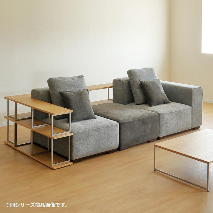 リビングテーブル センターテーブル ローテーブル 長方形 木製 幅120 高さ35 ステンレス 脚 テーブル オーク ウォールナット ベージュ ブラウン 北欧 在宅 テレワーク