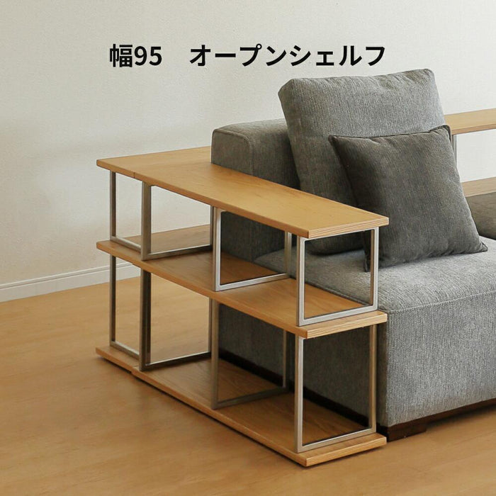 オープンシェルフ フリーラック オープンラック 95cm  収納棚 ステンレス 北欧 ラック 棚 3段 2列