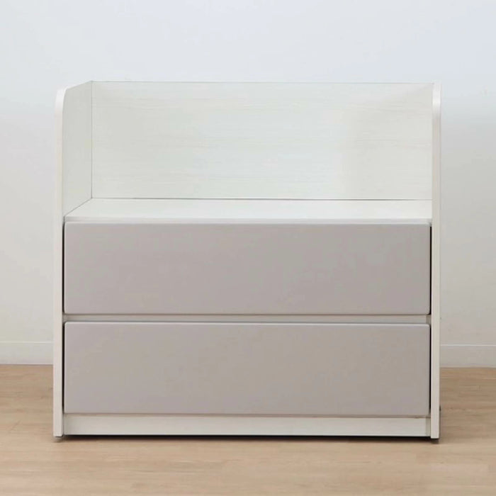 チェスト 幅83cm キャスター付き コンパクト 引き出し 収納 白 かわいい 子供部屋