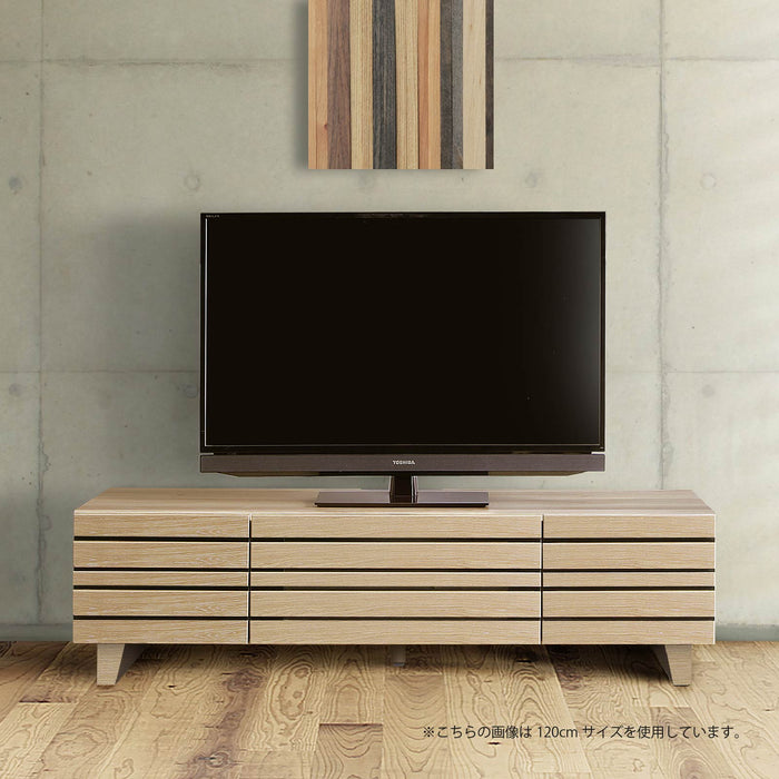 テレビボード 幅120cm 脚付き 木目調 北欧 ルーバー 格子 ローボード コンパクト