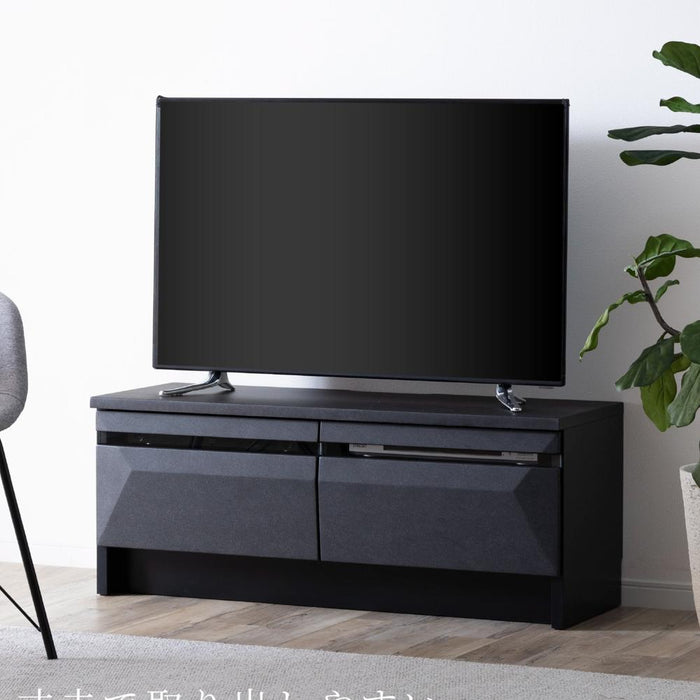 テレビ台 おしゃれ 幅 110 収納 ロータイプ 引き出し収納 テレビ台 ローボード モルタル セラミック リビングボード ガラス 北欧 シンプル ロータイプ テレビ デッキ収納 完成品 テレビラック フルオープンレール 新生活 送料無料