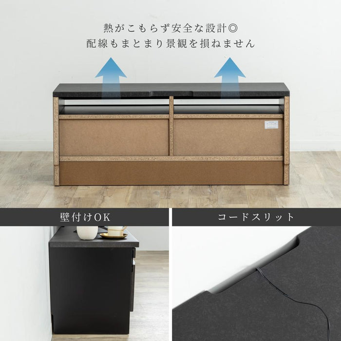 テレビ台 おしゃれ 幅 110 収納 ロータイプ 引き出し収納 テレビ台 ローボード モルタル セラミック リビングボード ガラス 北欧 シンプル ロータイプ テレビ デッキ収納 完成品 テレビラック フルオープンレール 新生活 送料無料