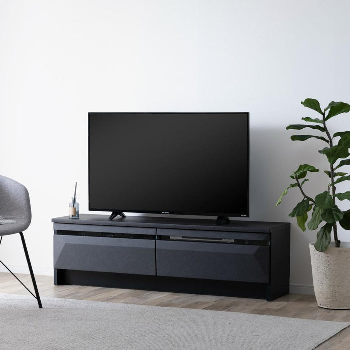 テレビボード 150幅 収納 ロータイプ 引き出し収納 テレビ台 ローボード モルタル セラミック リビングボード ガラス 北欧 シンプル ロータイプ テレビ デッキ収納 完成品 テレビラック フルオープンレール 新生活 送料無料