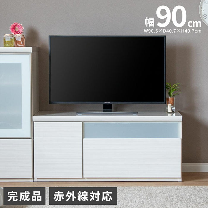 テレビ台 白 おしゃれ 北欧 ローボード テレビボード ロータイプ ホワイト リビング収納 引き出し 組み立て 不要 コンパクト モダン シンプル 可動棚 小物入れ 木製 一人暮らし 小さい ハイグロス 白木目 鏡面 つや 新生活 送料無料
