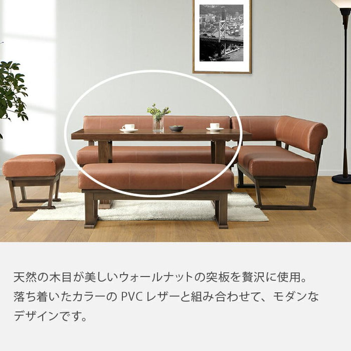 ダイニングチェア 単品 背付きベンチ 北欧 幅 160 背もたれ付き リビングチェア リビダイ LD おしゃれ 木製 ブラウン BR 茶 ブラック BK 黒 レザー PVC 合皮 シンプルくつろぎ ウッドチェア MBR チェア単品 無垢 2本脚 新生活 送料無料