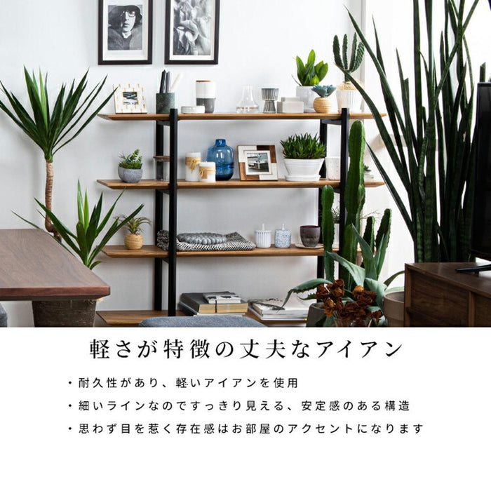 オープンラック  100cm シェルフ L字 収納   北欧  ウォールナット オーク
