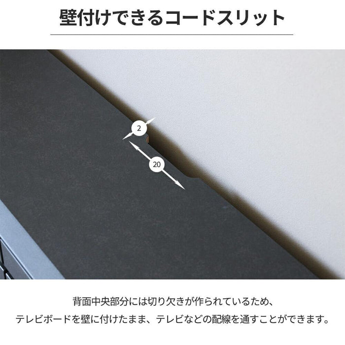 テレビボード テレビ台 幅 180 おしゃれ ロータイプ 引き出し 収納 大容量 セラミック調 黒 グレー ダークグレー TVラック TVボード リビング 収納 シンプル 高級 チェスト スタイリッシュ フルオープンレール 送料無料