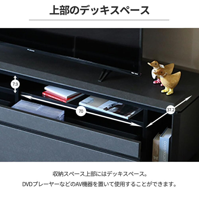 テレビボード テレビ台 幅 180 おしゃれ ロータイプ 引き出し 収納 大容量 セラミック調 黒 グレー ダークグレー TVラック TVボード リビング 収納 シンプル 高級 チェスト スタイリッシュ フルオープンレール 送料無料
