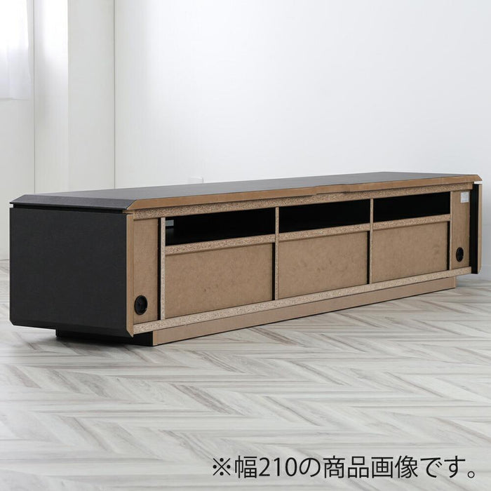 テレビボード テレビ台 幅 180 おしゃれ ロータイプ 引き出し 収納 大容量 セラミック調 黒 グレー ダークグレー TVラック TVボード リビング 収納 シンプル 高級 チェスト スタイリッシュ フルオープンレール 送料無料