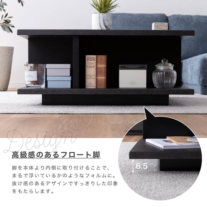センターテーブル ローテーブル 黒 収納付き 幅80cm 正方形 ラック ブラック セラミック ウォールナット リビングテーブル 木製 収納 ナイトテーブル シンプル モダン デザイン棚 高級 スクエア 新生活 サンキ 送料無料