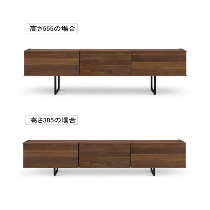 テレビ台 ローボード 180 テレビボード 半完成品 リビングボード 木製 TV台 リビング 収納 テレビラック スチール脚 収納棚 TVボード おしゃれ 脚付き 高さ調整 大型テレビ テレビ ウォールナット 天然木 ロボット掃除機