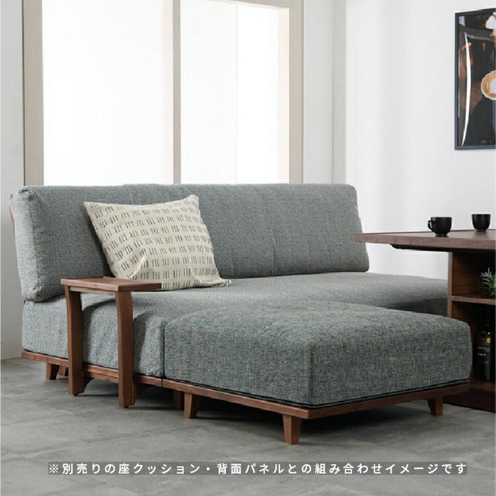 クッション ユニット式ソファベッド用 背クッション 大 Lサイズ 幅 80cm 縦 49cm 厚み 20cm ユニット ソファベッド シリーズ 単品 完成品 ファブリック グラファイト アラバスタ チャコール サンキ 新生活 送料無料