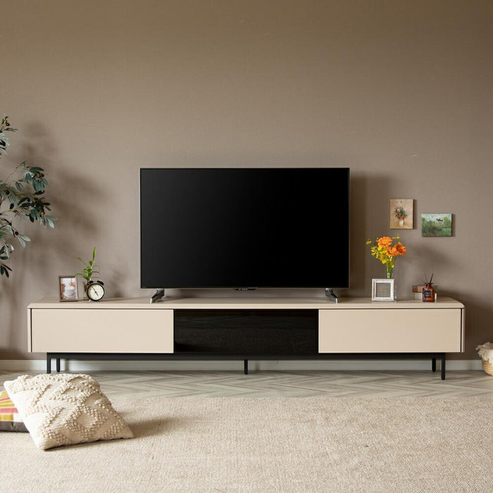 テレビボード テレビ台 240 TAUPE トープ くすみ グレー ベージュ 240cm ローボード 240 おしゃれ TVボード 本体完成品 シンプル モダン リビング 収納 大容量 収納 引き出し 幅240cm 大きめ TV台 TVボード 赤外線 リモコン操作