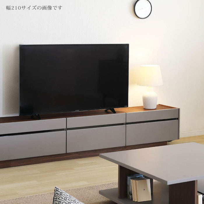 テレビボード  幅180cm くすみカラー taupe オーク ウォールナット 突板 北欧