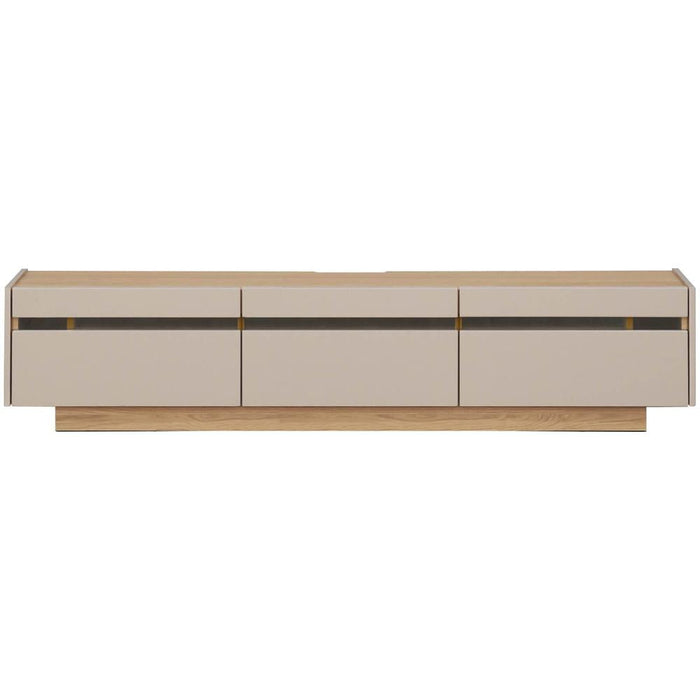 テレビボード テレビ台 210 TAUPE トープ くすみ グレー ベージュ 210cm ローボード 210 おしゃれ TVボード 完成品 シンプル モダン リビング 収納 大容量 引き出し 強化ガラス 幅210cm TV台 TVボード 赤外線 リモコン操作
