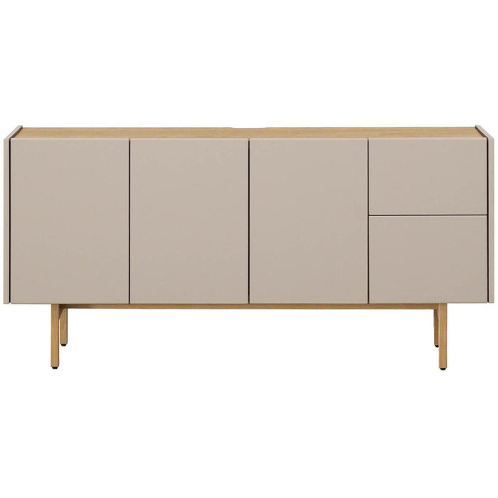 サイドボード リビングボード 160 TAUPE トープ くすみ グレー ベージュ 160cm 収納 棚 キャビネット 木製 おしゃれ 大容量収納  脚 テレビ ボード TV台 キッチン カウンター リビング ラック 幅160 高級感 脚付き