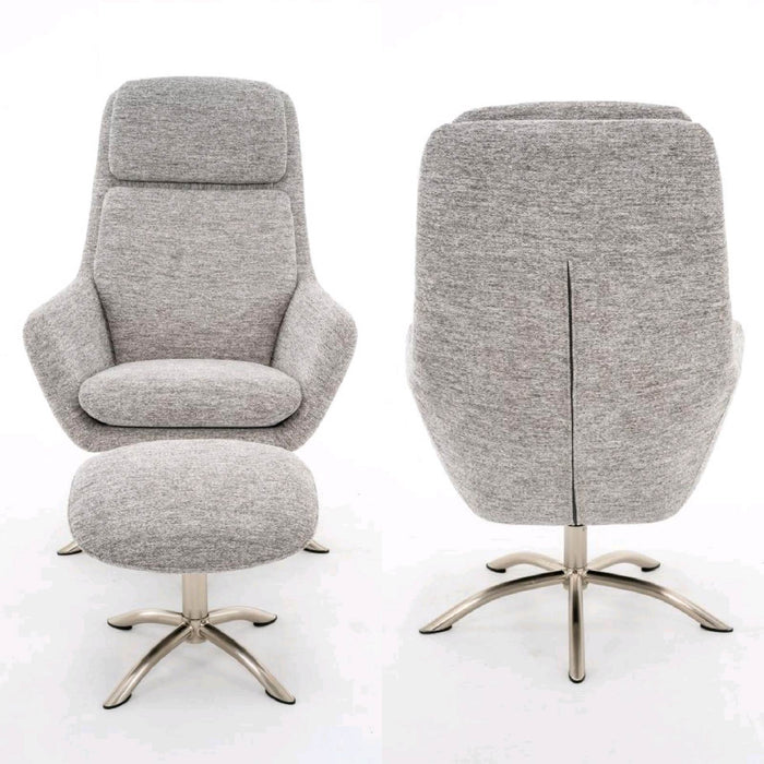 パーソナルチェア 幅74cm 回転 ファブリック 肘なし モダン