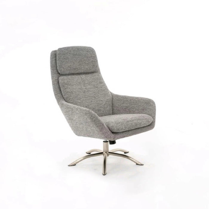 パーソナルチェア 幅74cm 回転 ファブリック 肘なし モダン