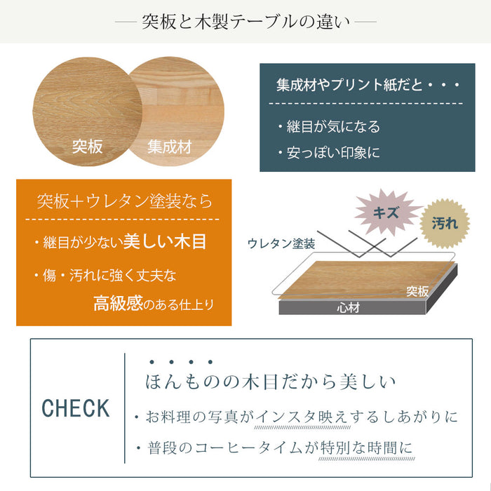 テレビボード 幅150cm 脚無OK 2way 丸 オーク 突板 北欧 costa