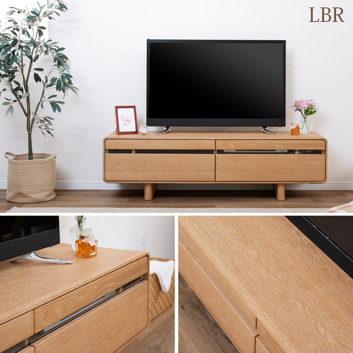 テレビボード 幅150cm 脚無OK 2way 丸 オーク 突板 北欧 costa