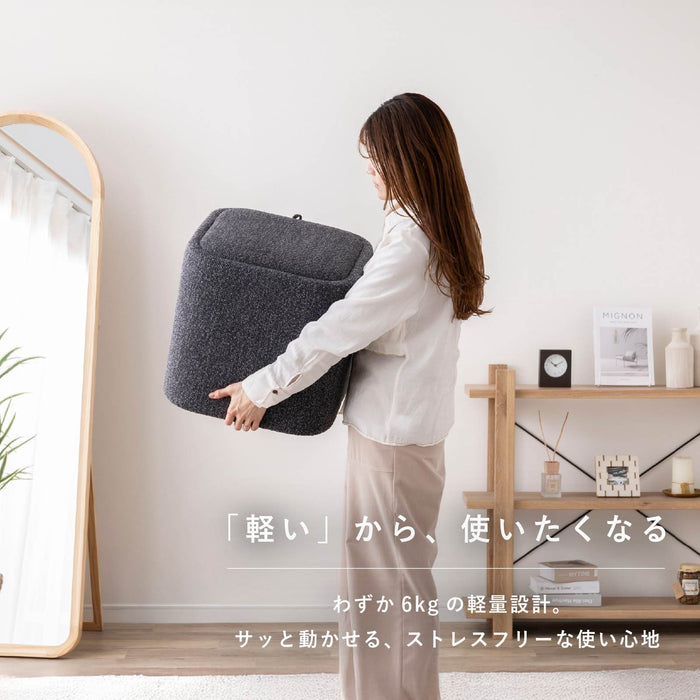 スツール 幅43cm コンパクト サイドテーブル 収納 ファブリック インテリア 新生活