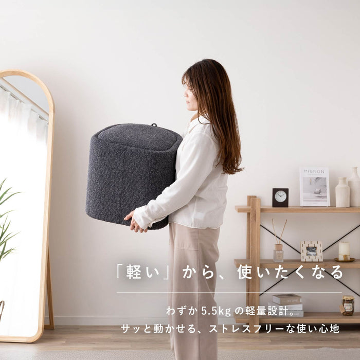 スツール 幅42.5cm コンパクト サイドテーブル 収納 ファブリック インテリア 新生活