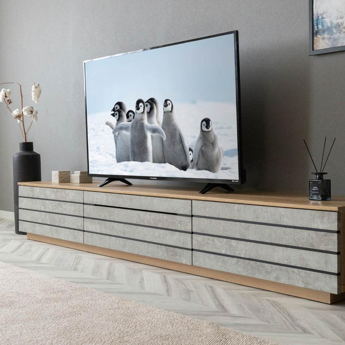 テレビボード 220 おしゃれ 完成品 テレビ台 220cm ローボード TVボード 220 テレビボード セラミック調 グレー リビング収納 赤外線 リモコン操作 大容量 収納 引き出し 幅220cm