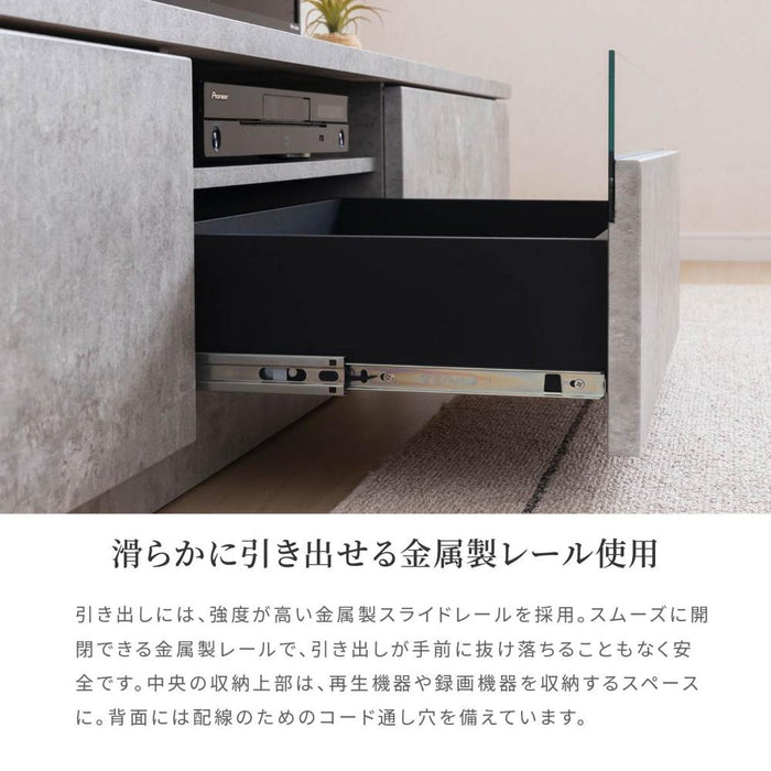 テレビボード セラミック調 グレー テレビ台 ローボード 140 テレビボード おしゃれ 140cm TVボード 140幅 テレビボード 完成品 リビング収納 大容量 収納 引き出し 幅140cm テレビ